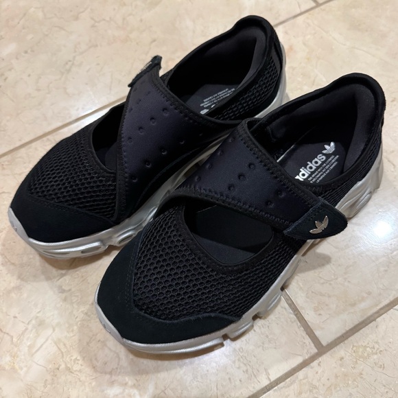 Adidas Adifom Megajane Black Mesh Mary Jane Sneakers - Picture 2 of 7